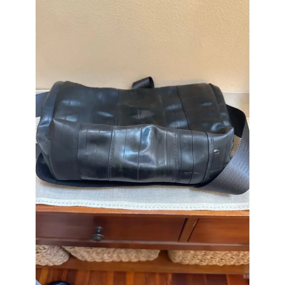 Alchemy Goods Upcycled Bike Tires Tubes Crossbody Bag Black